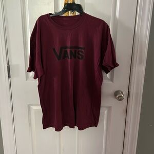 Maroon Vans shirt. Size XL